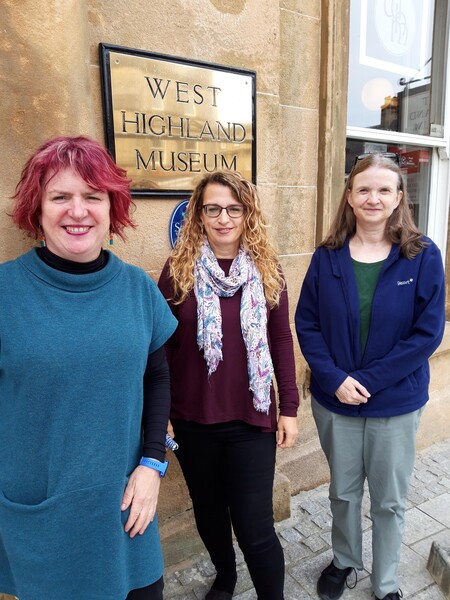 people outside the West Highland Museum, Fort William 